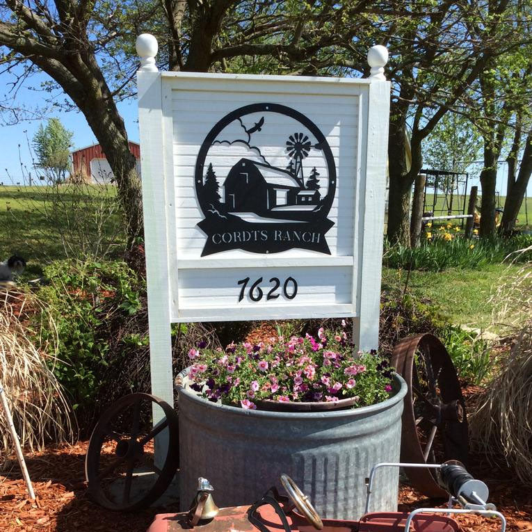 Personalized Farmhouse Metal Monogram