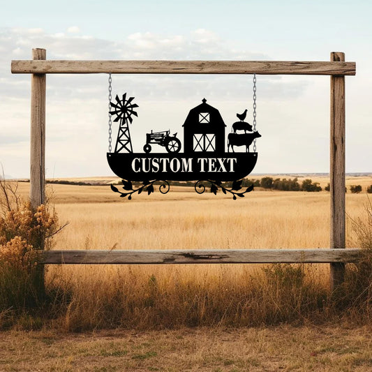 Custom Farm Life Metal Sign