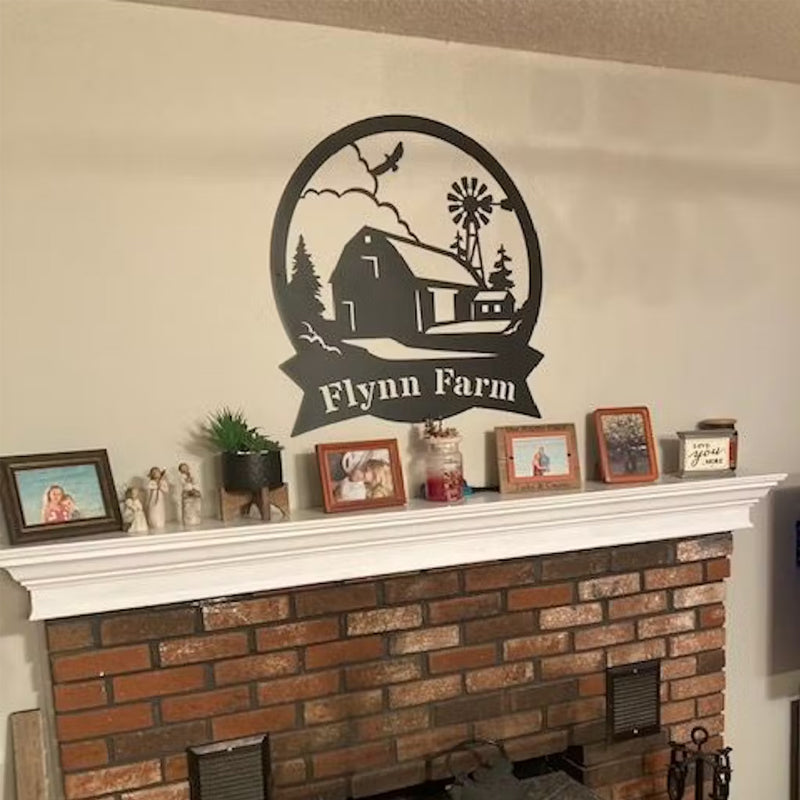 Personalized Farmhouse Metal Monogram