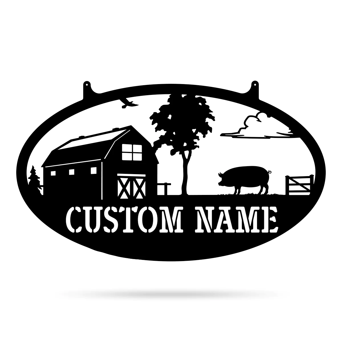 Custom Name Farm Metal Sign