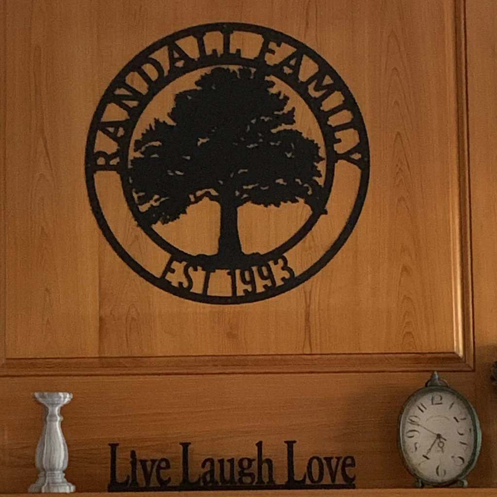 Oak Tree Personalized Metal Name Sign