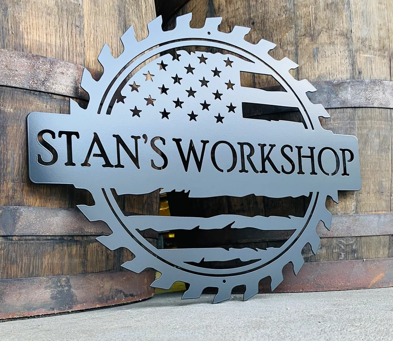 Personalized Father's Day Gifts-Workshop Metal Sign