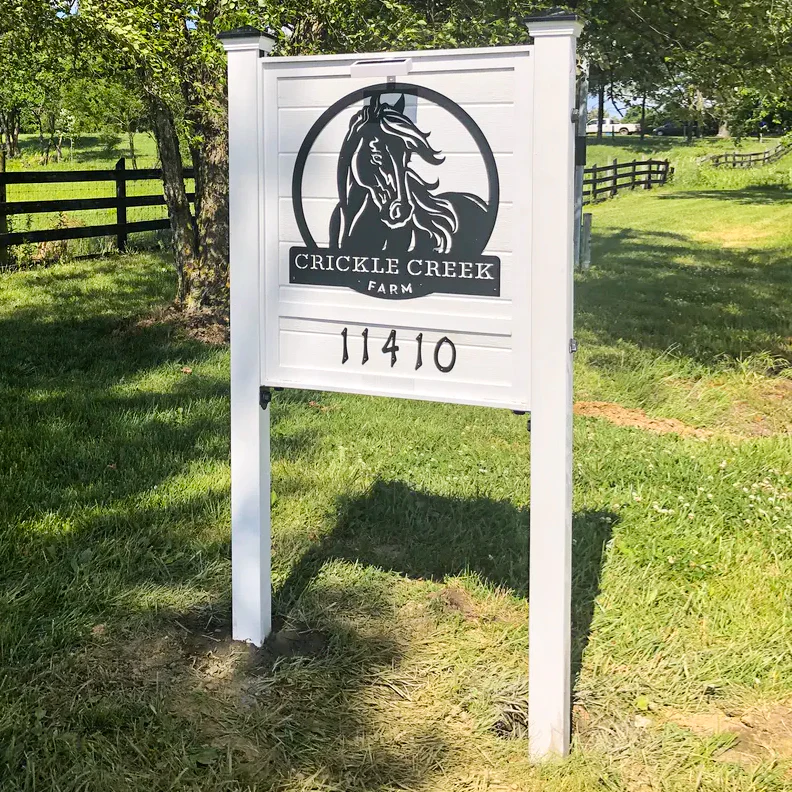 Personalized Horse Metal Sign