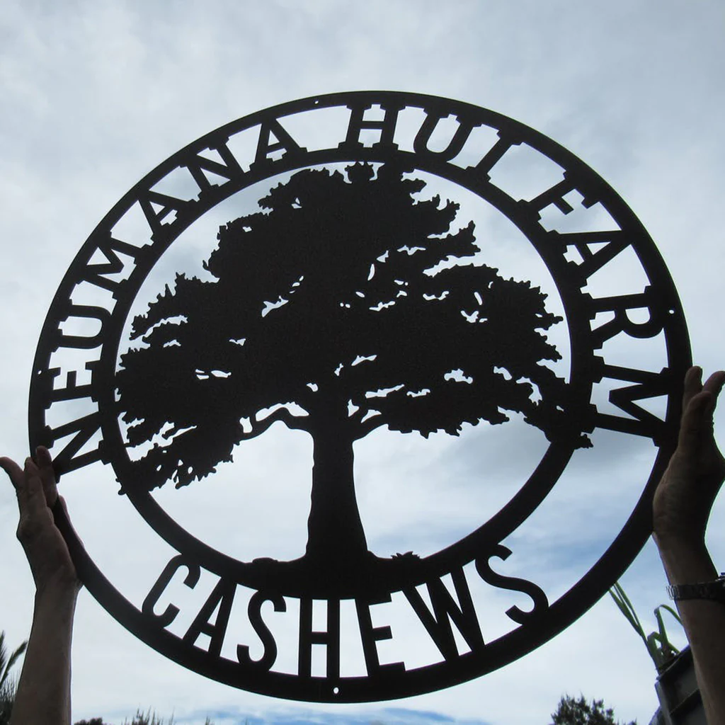 Oak Tree Personalized Metal Name Sign