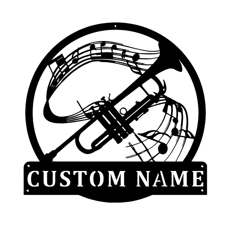 Choose Your Instrument Metal Monogram