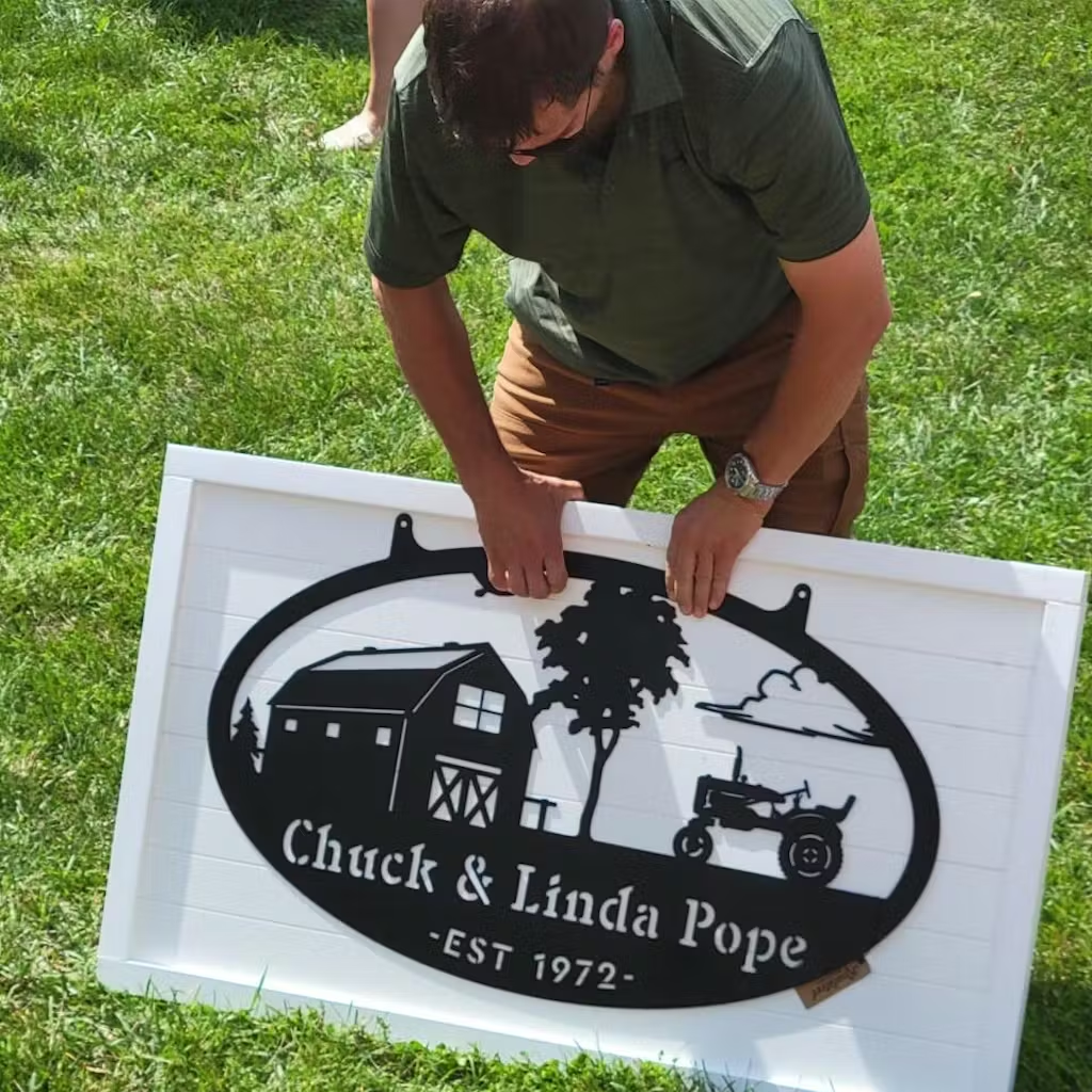 Choose Your Personalized Farm Metal Sign