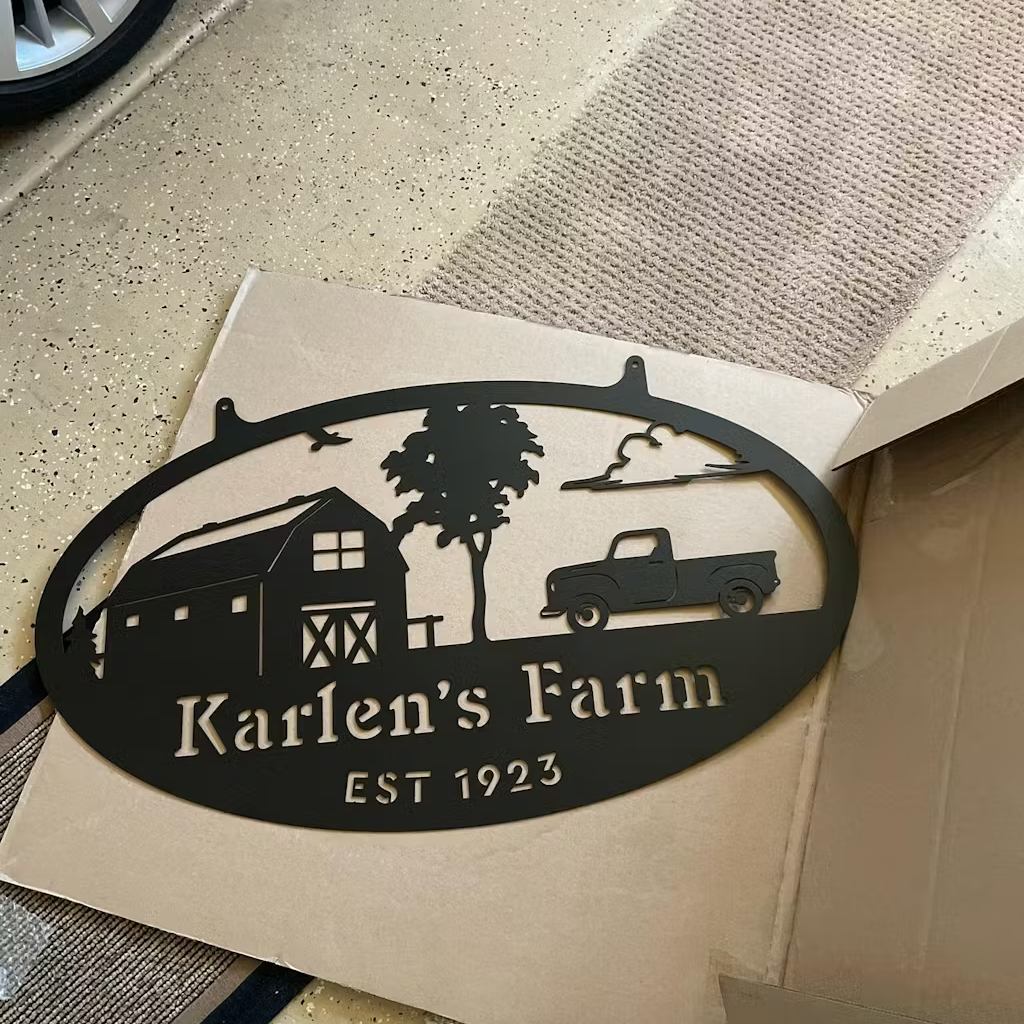 Choose Your Personalized Farm Metal Sign