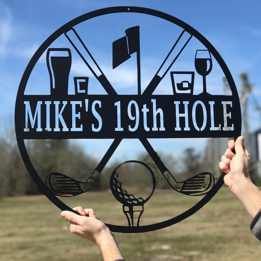 Custom Golf Metal Sign