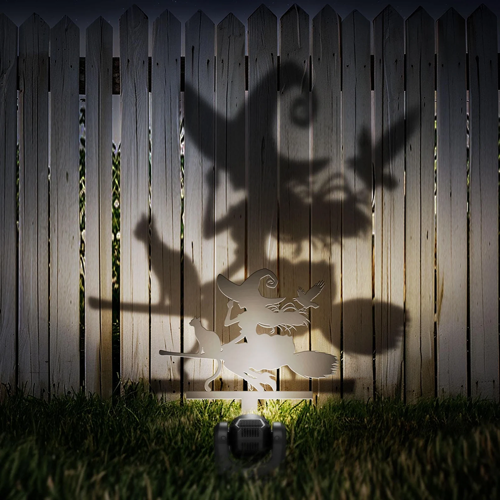 Witch Skeleton Zombie Kids Halloween Metal Decor