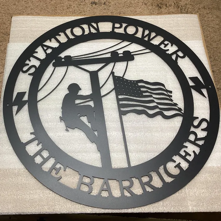 Lineman Line Life Custom Metal Sign