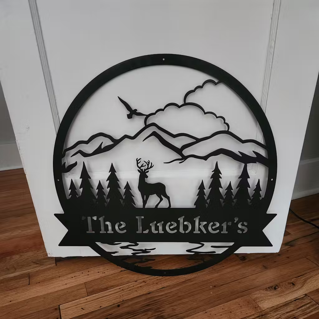 The Great Outdoors Metal Monogram