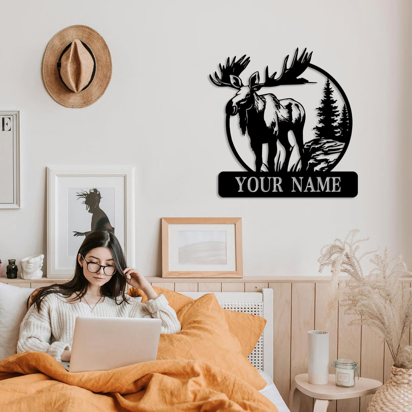 Custom Moose Metal Wall Decor