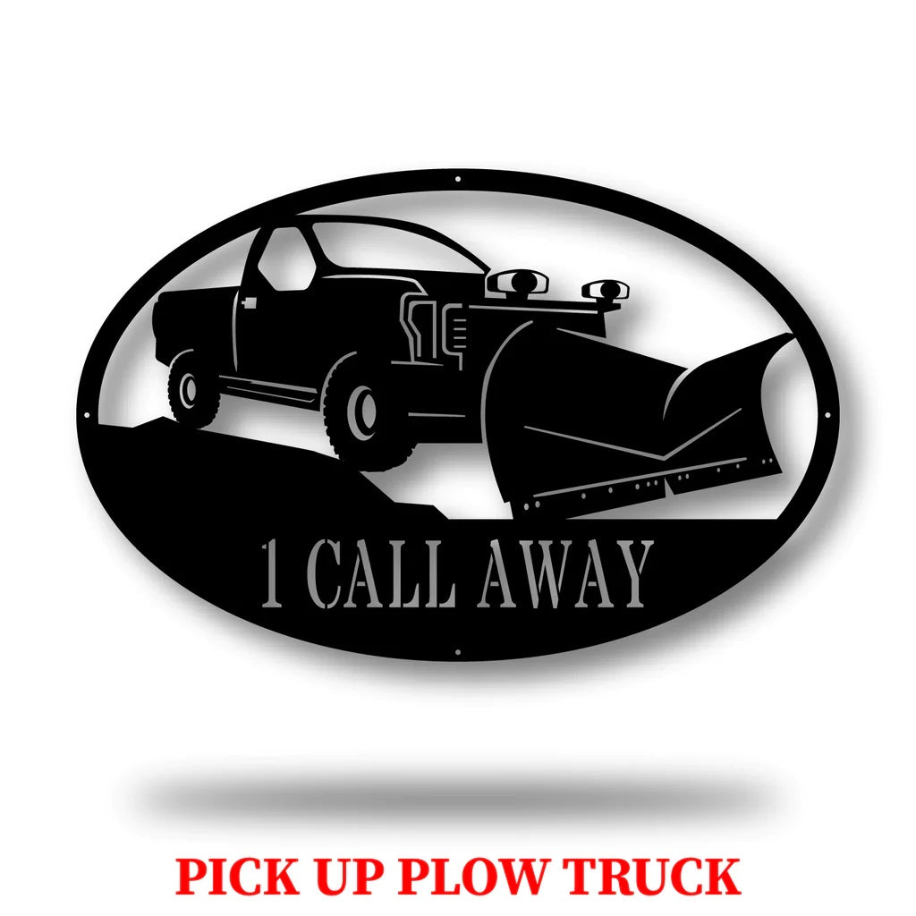 Custom Truck Monogram Metal Sign