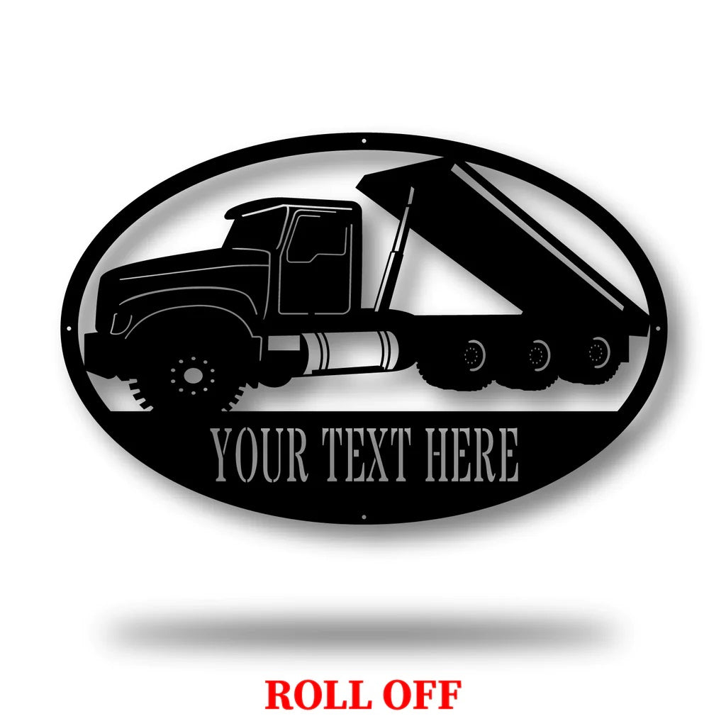 Custom Truck Monogram Metal Sign