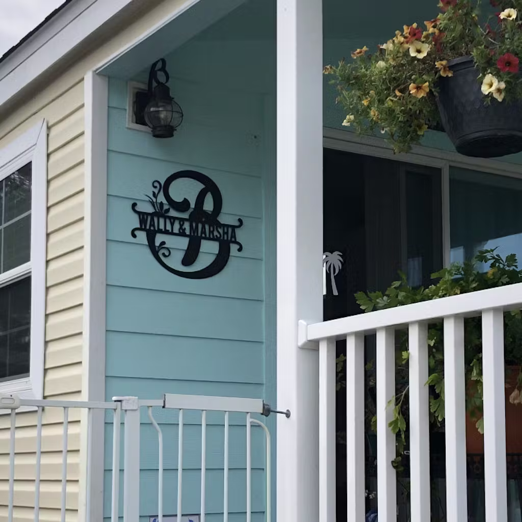 Custom Family Last Name Metal Letter Art