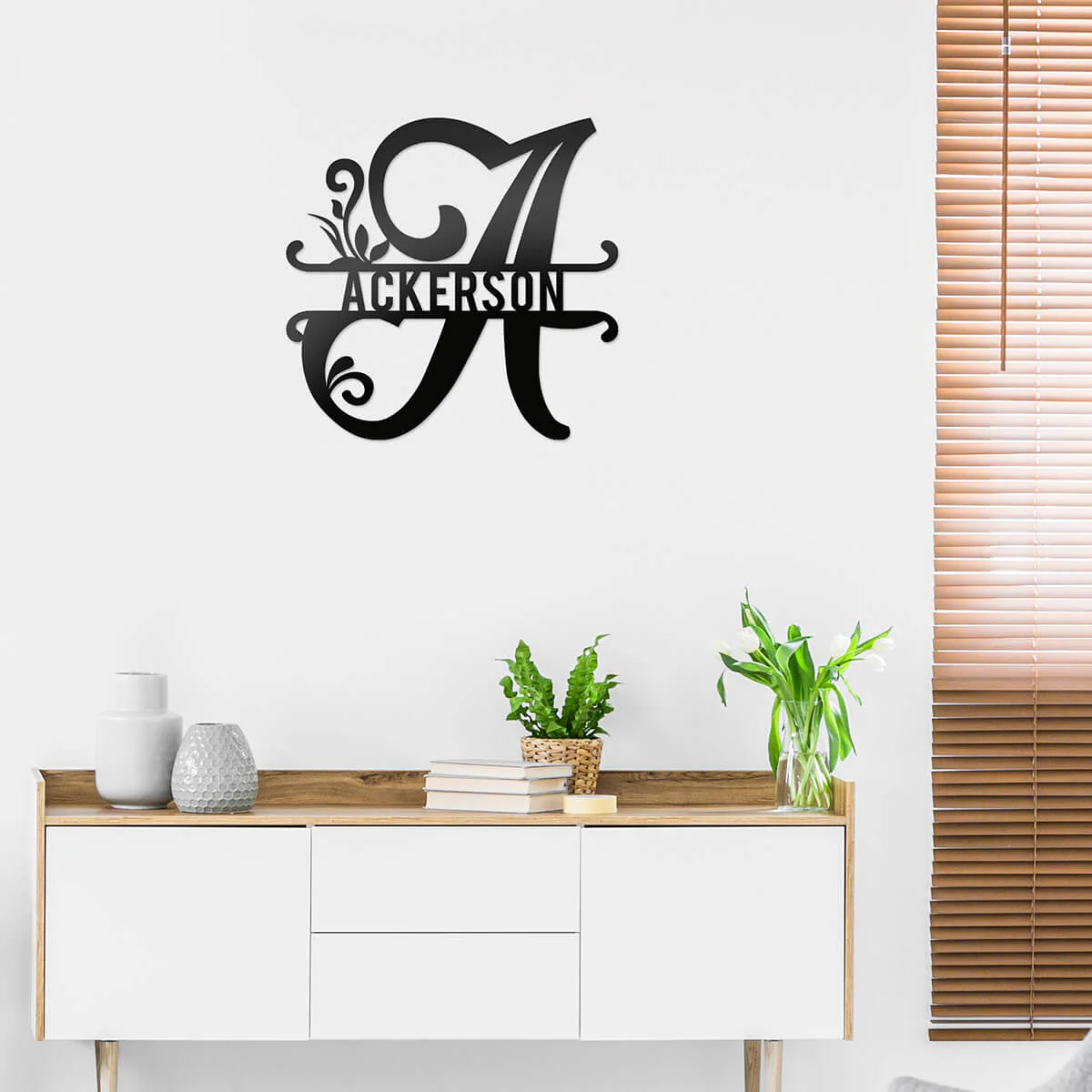 Custom Family Last Name Metal Letter Art