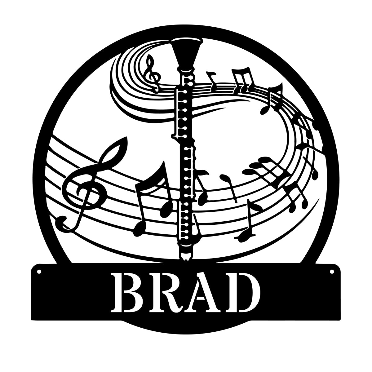 Custom Music Studio Metal Wall Art