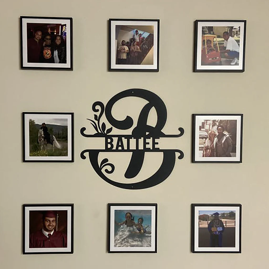 Custom Family Last Name Metal Letter Art