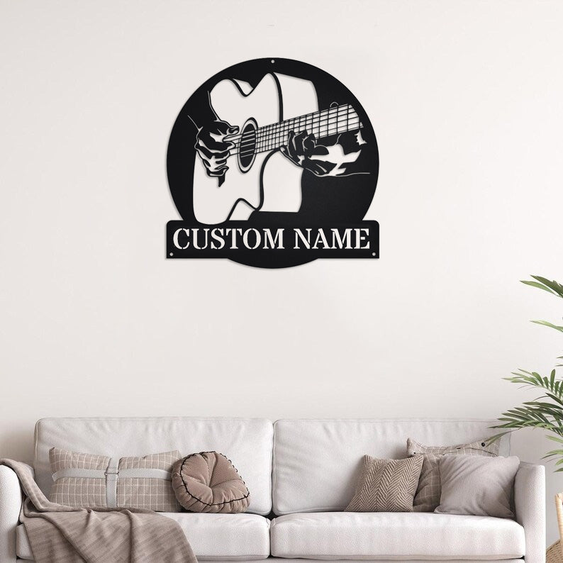 Custom Guitar Metal Monogram