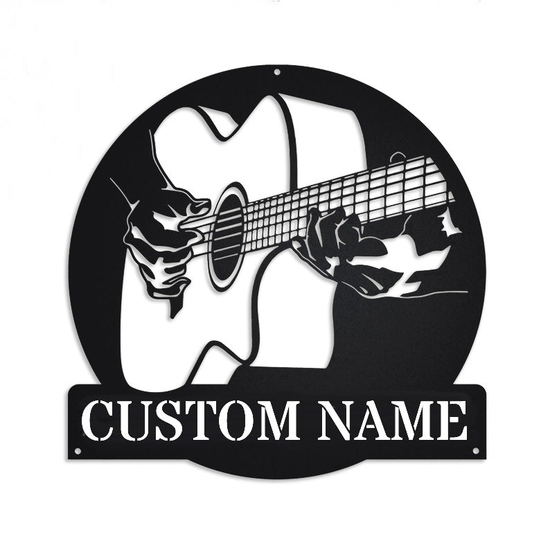 Custom Guitar Metal Monogram