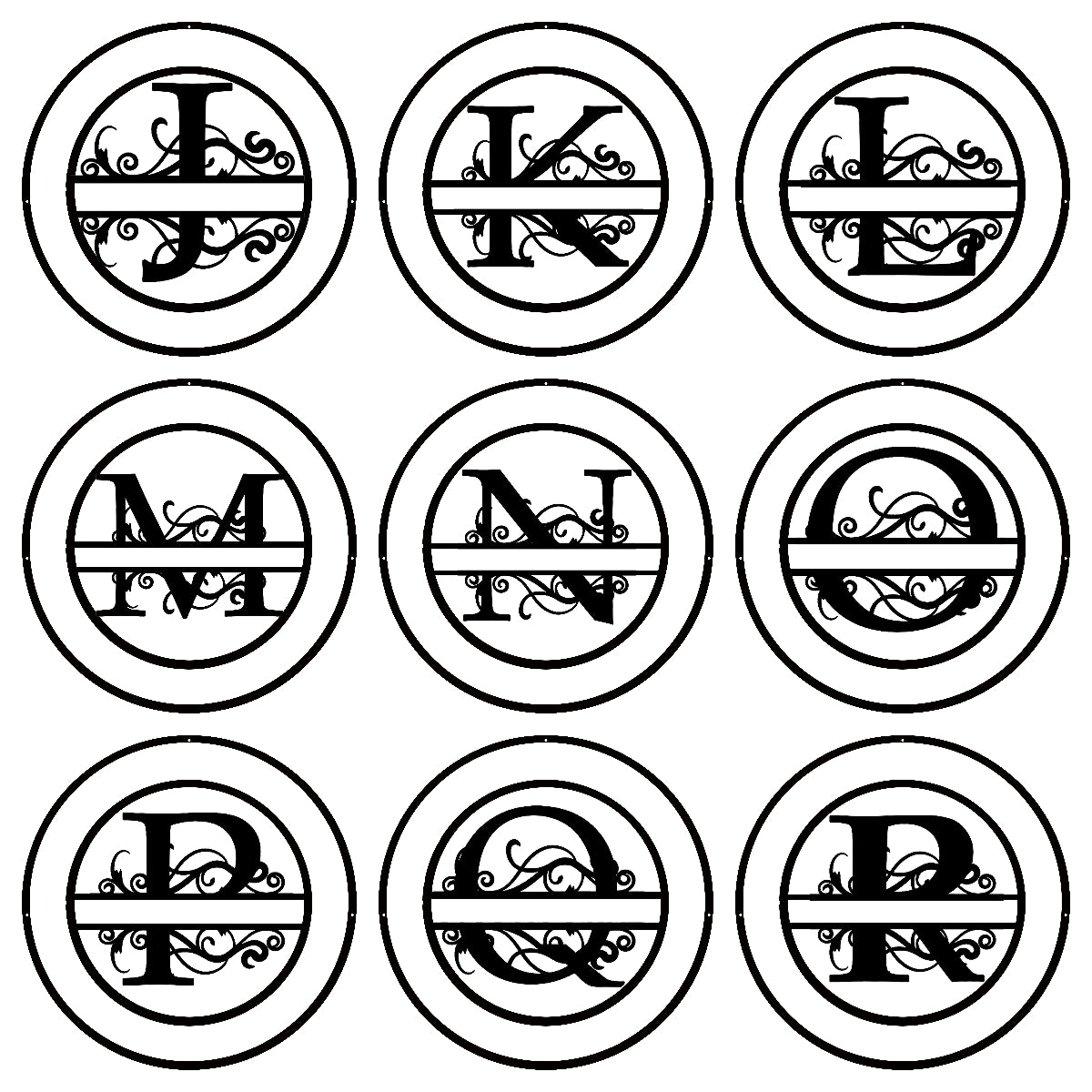 Custom Anniversary Metal Monogram