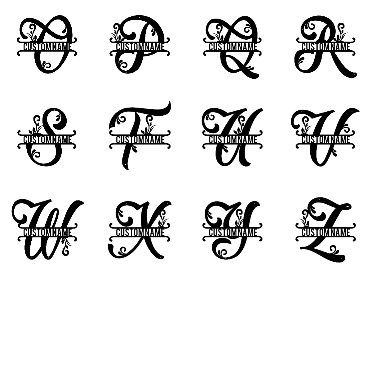 Custom Family Last Name Metal Letter Art