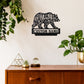 Personalized Mama Bear Metal Wall Art With LED Lights