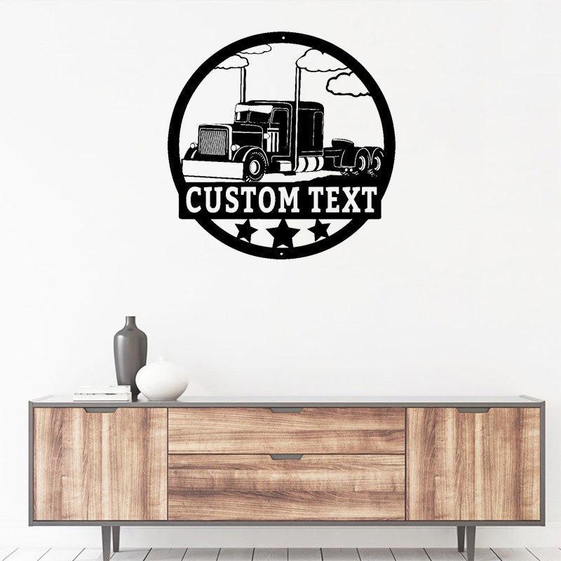 Custom Truck Metal Wall Art With Led Lights