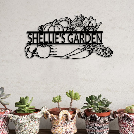 Custom Garden Sign-Vegetables Garden Metal Sign