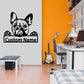 Personalized French Bulldog Metal Wall Art With LED Lights