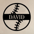Custom Ball Monogram Metal Sign