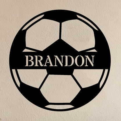 Custom Ball Monogram Metal Sign