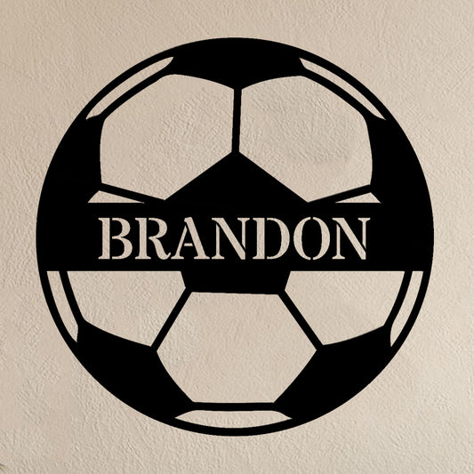 Custom Ball Monogram Metal Sign