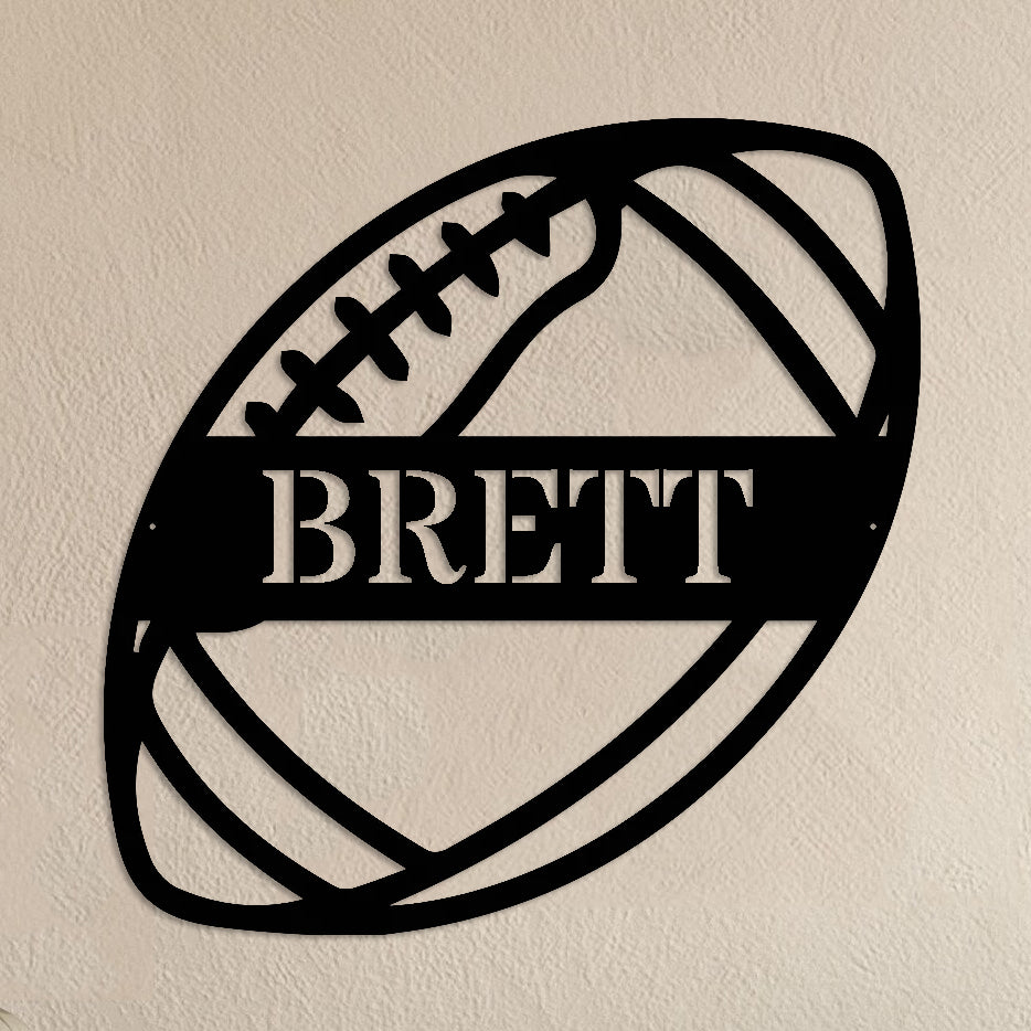 Custom Ball Monogram Metal Sign