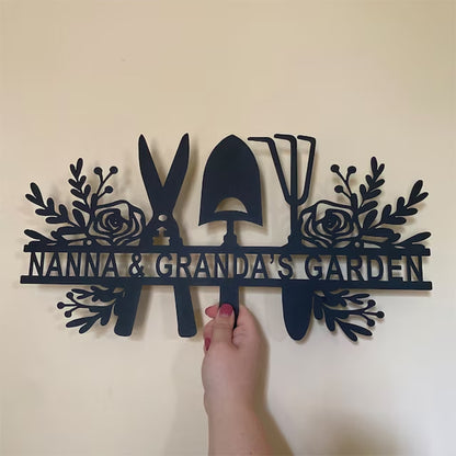 Custom Name Metal Garden Sign