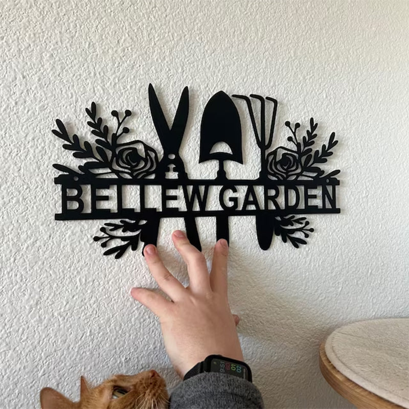 Custom Name Metal Garden Sign