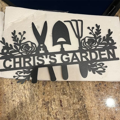 Custom Name Metal Garden Sign