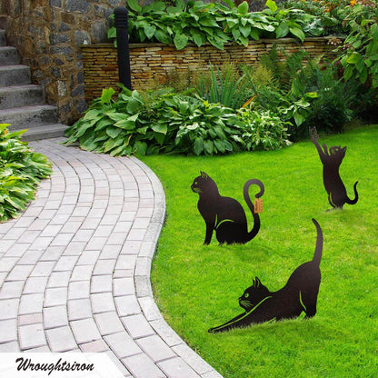 Garden Art - Metal Cats 3 Pack