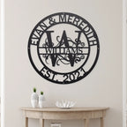 Custom Anniversary Metal Monogram
