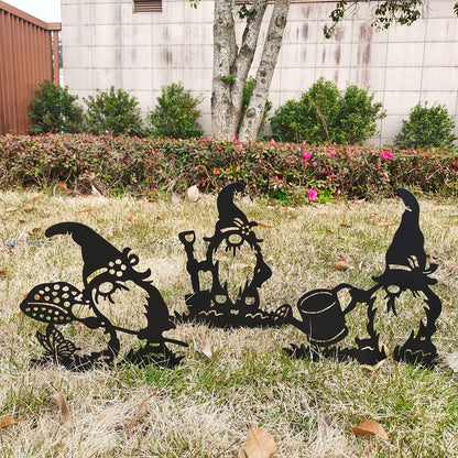 Garden Art – Metal Gnome 3-Pack