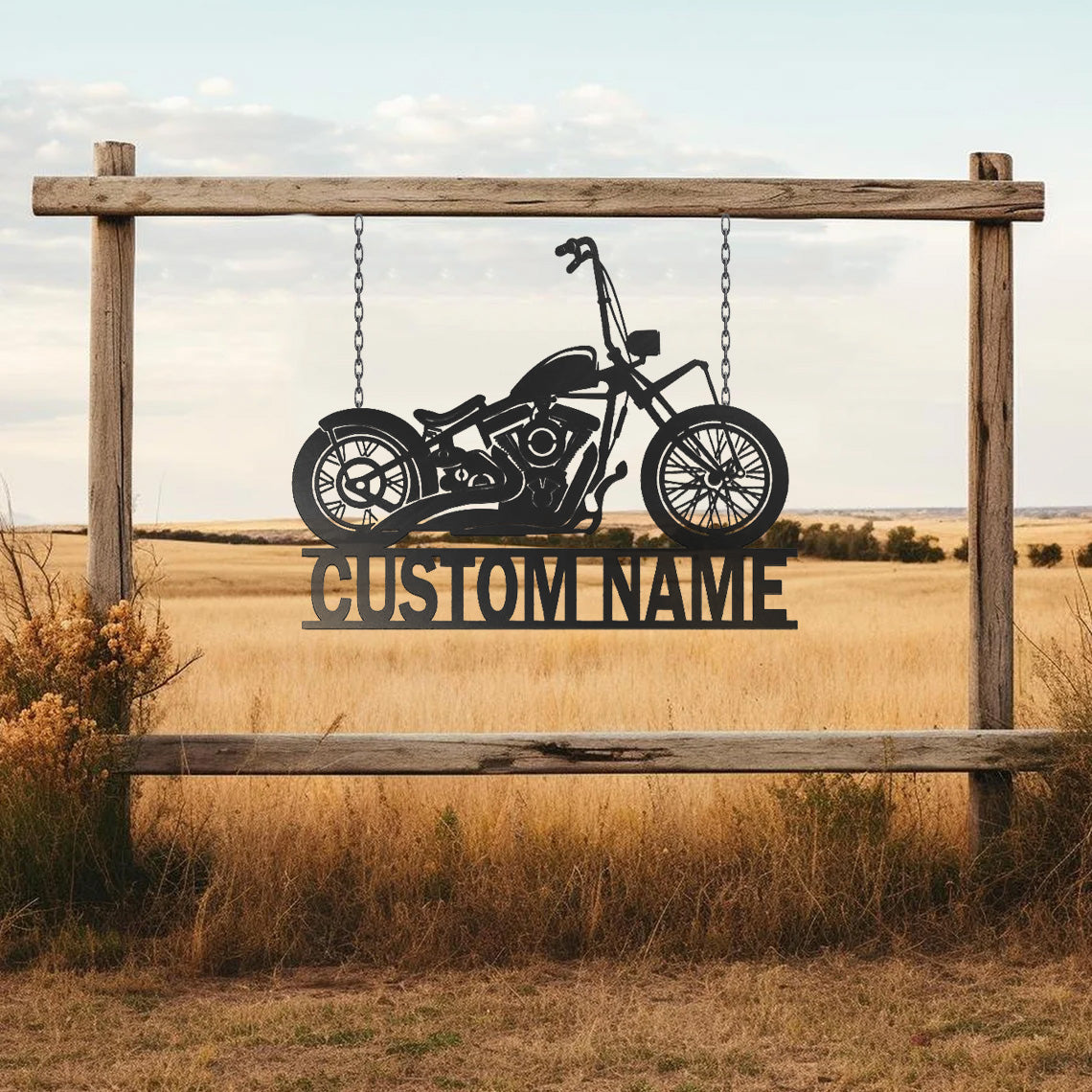 Personalized Motorcycle Metal Sign