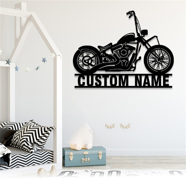 Personalized Motorcycle Metal Sign