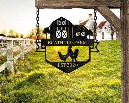 Custom Unique Farm Metal Sign