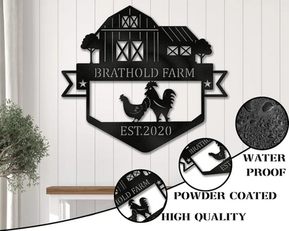 Custom Unique Farm Metal Sign