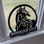 Personalized Horse Metal Sign