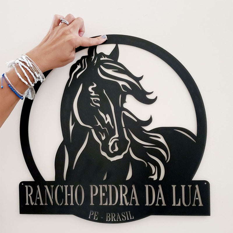 Personalized Horse Metal Sign