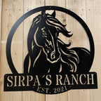 Personalized Horse Metal Sign