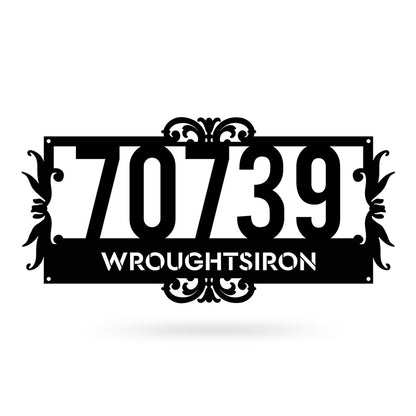 Personalised 2 Line Address Metal Sign