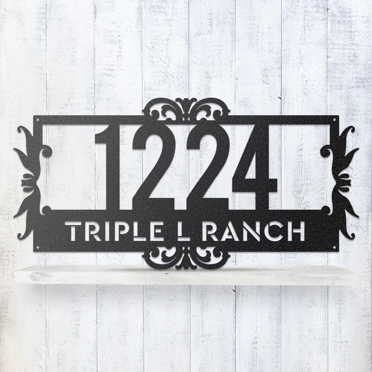 Personalised 2 Line Address Metal Sign