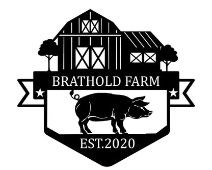 Custom Unique Farm Metal Sign